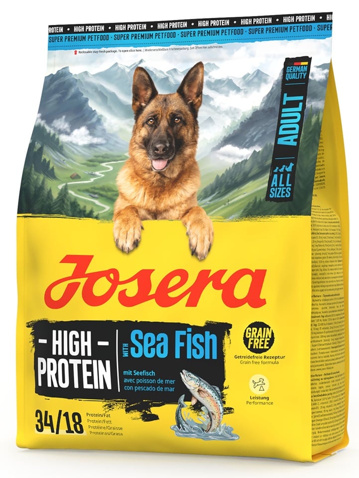 JOSERA High Protein Adult Sea Fish 900g hochproteinreiche Nahrung für Hunde