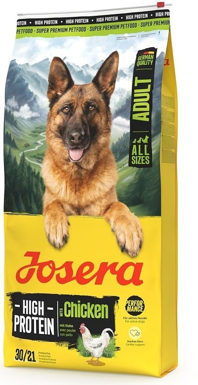 JOSERA High Protein Adult Chicken 12,5kg hochenergetisches Futter für Sport- und Zuchthunde