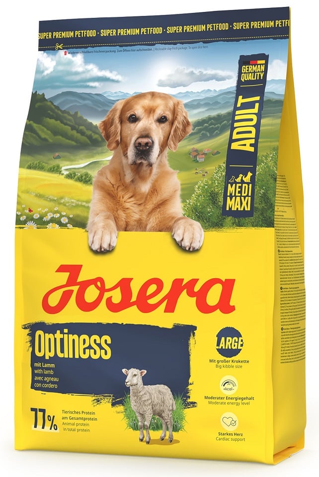 JOSERA Adult Optiness für Hunde mittelgroßer und großer Rassen mit großen Kroketten 3kg