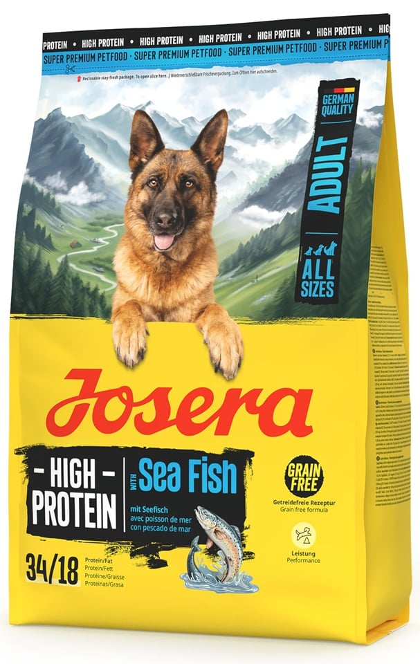 JOSERA High Protein Adult Sea Fish hochproteinreiches Futter für Hunde 3kg