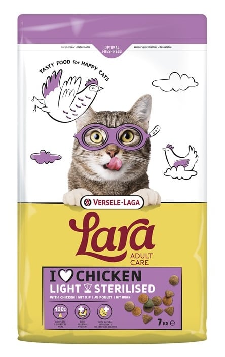 VERSELE-LAGA Lara Adult Light Sterilized 7 kg Futter für sterilisierten Katzen