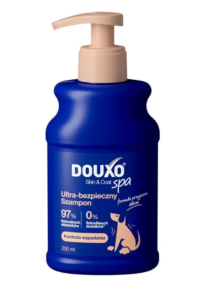 DOUXO Skin & Coat Spa Shed Control Shampoo für Hunde gegen Haarausfall 250 ml