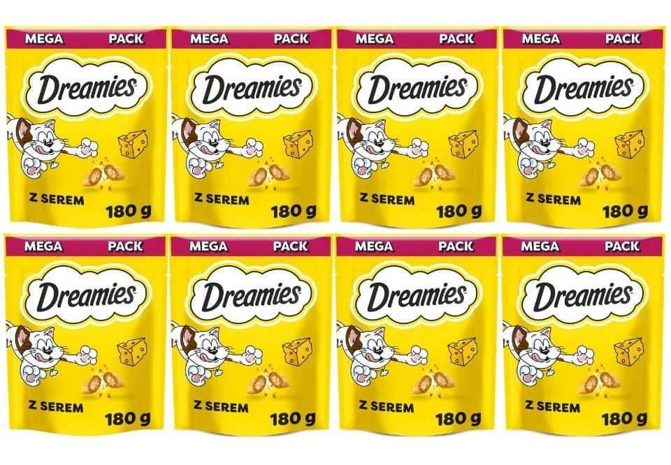 DREAMIES Snacks Katzensnacks mit Käse 8x180 g