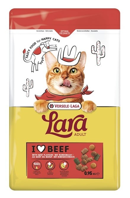 VERSELE-LAGA Lara Adult Beef Katzenfutter mit Rindfleisch 950 g