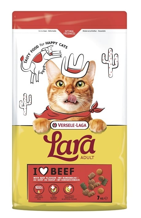 VERSELE-LAGA Lara Adult Beef Katzenfutter mit Rindfleisch 7 kg