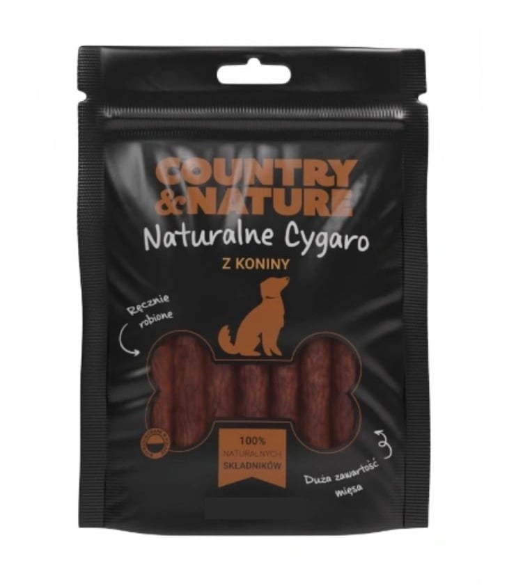 COUNTRY&NATURE Zigarren Snacks mit Pferdefleisch für Hunde 20 x 85 g