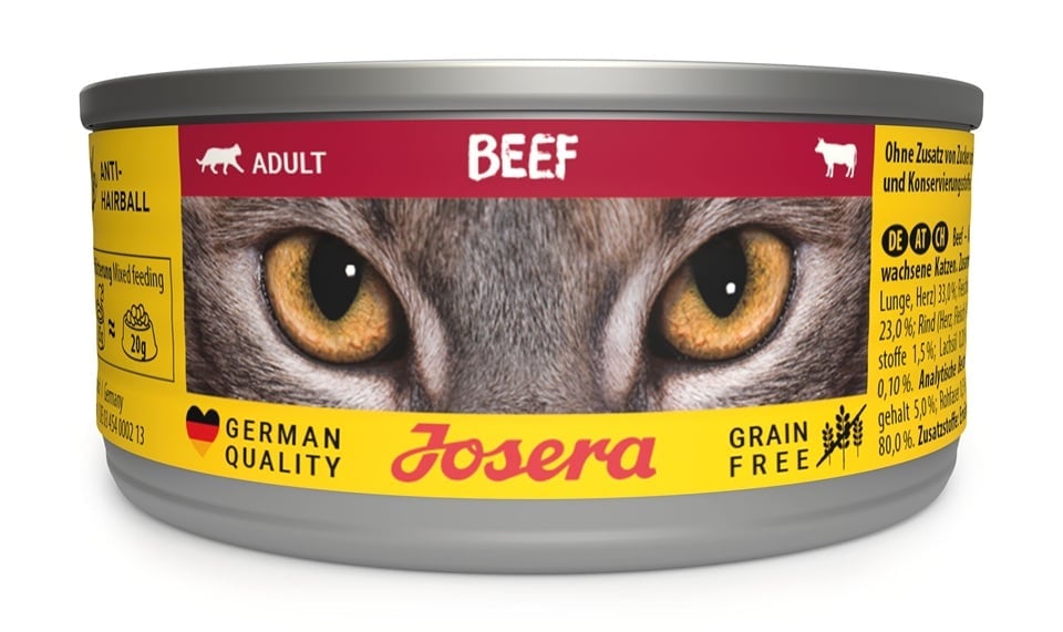 JOSERA Adult Beef Nassfutter mit Rind für adulte Katzen 85g