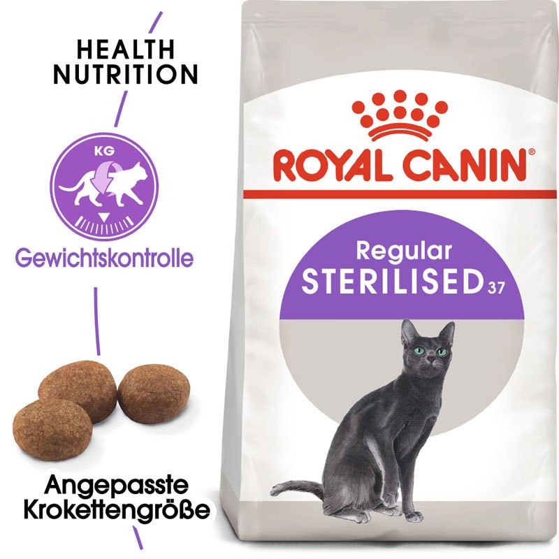 ROYAL CANIN Sterilised 37 ROYAL CANIN Sterilised 37 Trockenfutter für adulte, kastrierte Katzen 2x2 kg