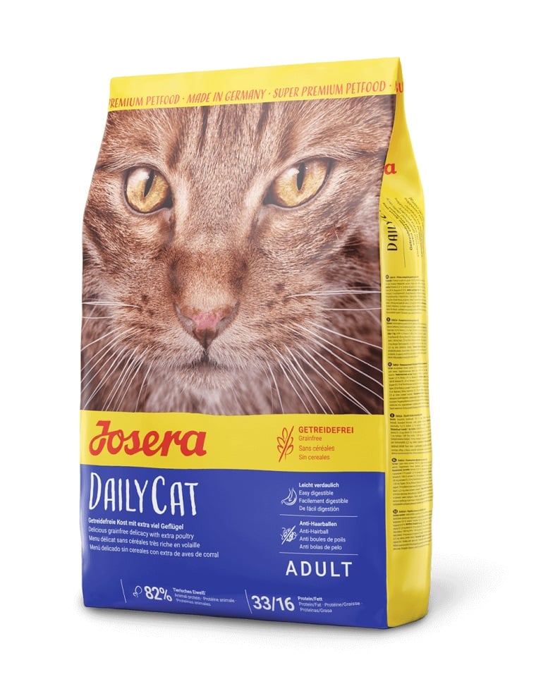 JOSERA Daily Cat getreidefreies Futter für ausgewachsene Katzen 2x2 kg