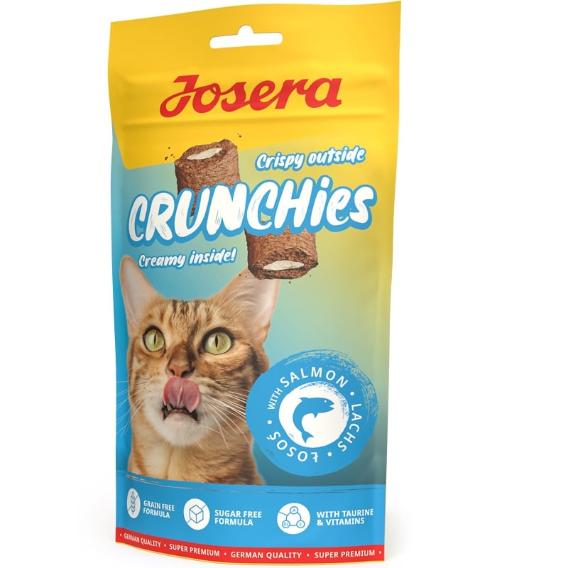 JOSERA Crunchies with Salmon knusprige Snacks mit Lachs für Katzen 12x60 g
