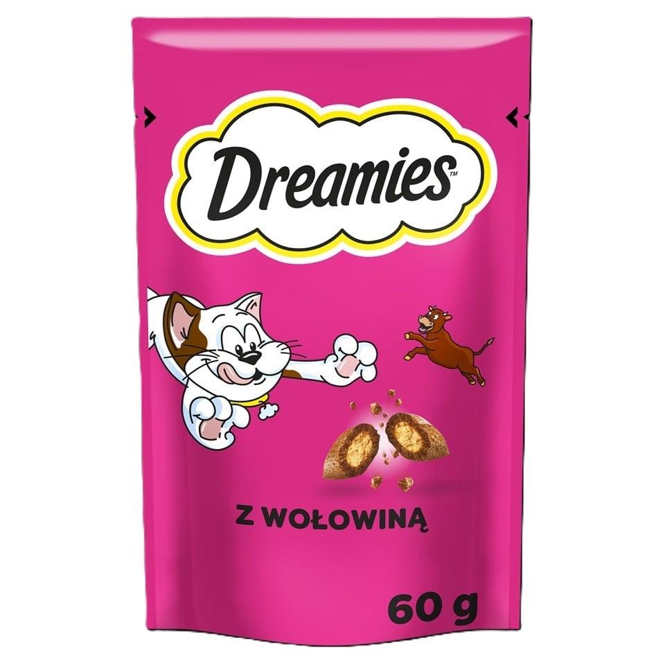 DREAMIES Snacks mit Rindfleisch für Katzen 60g