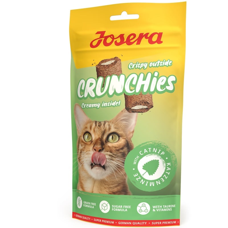 JOSERA Crunchies with Catnip knusprige Snacks mit Katzenminze 12x60 g