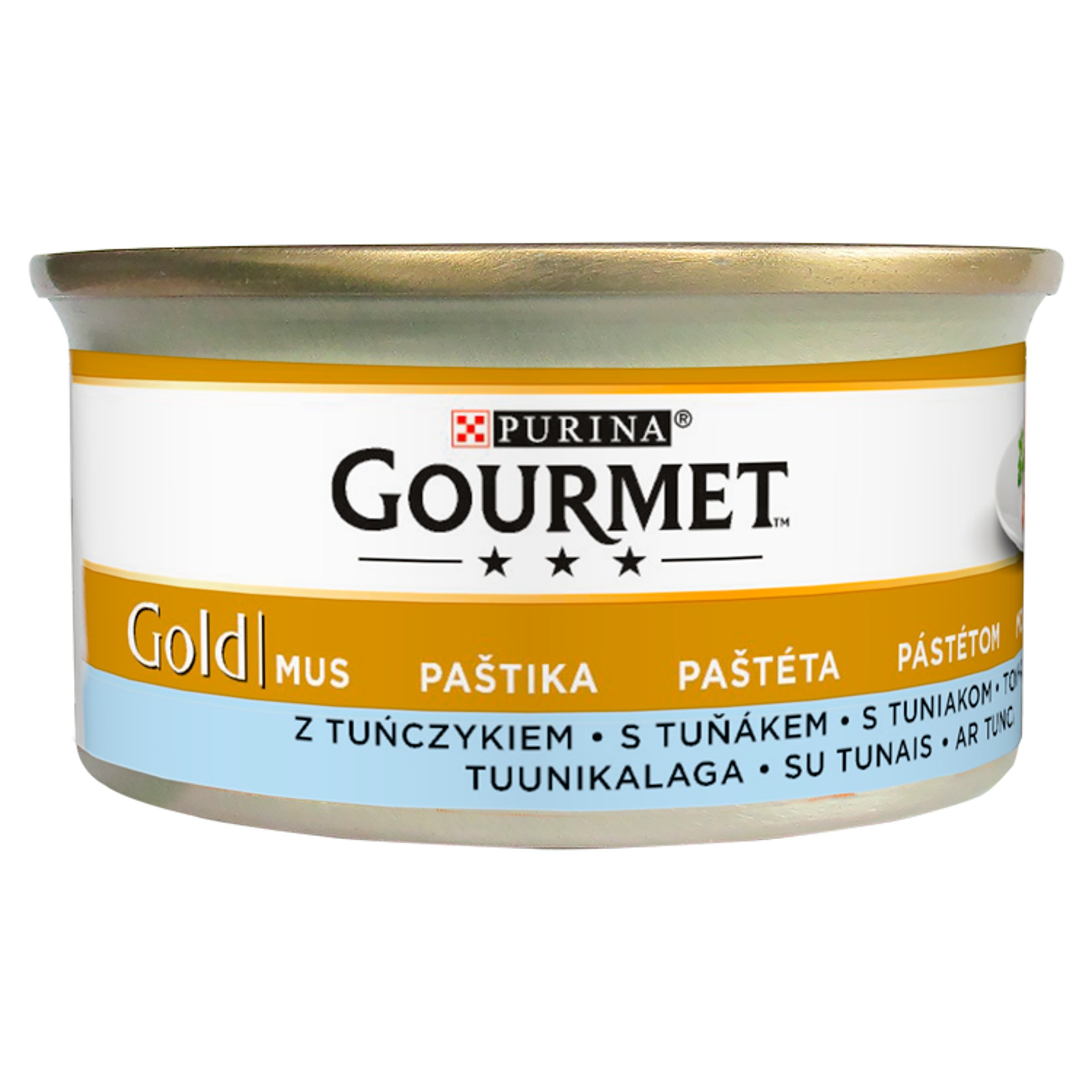 GOURMET Gold Nassfutter mit Thunfisch Mousse für adulte Katzen 6x85 g