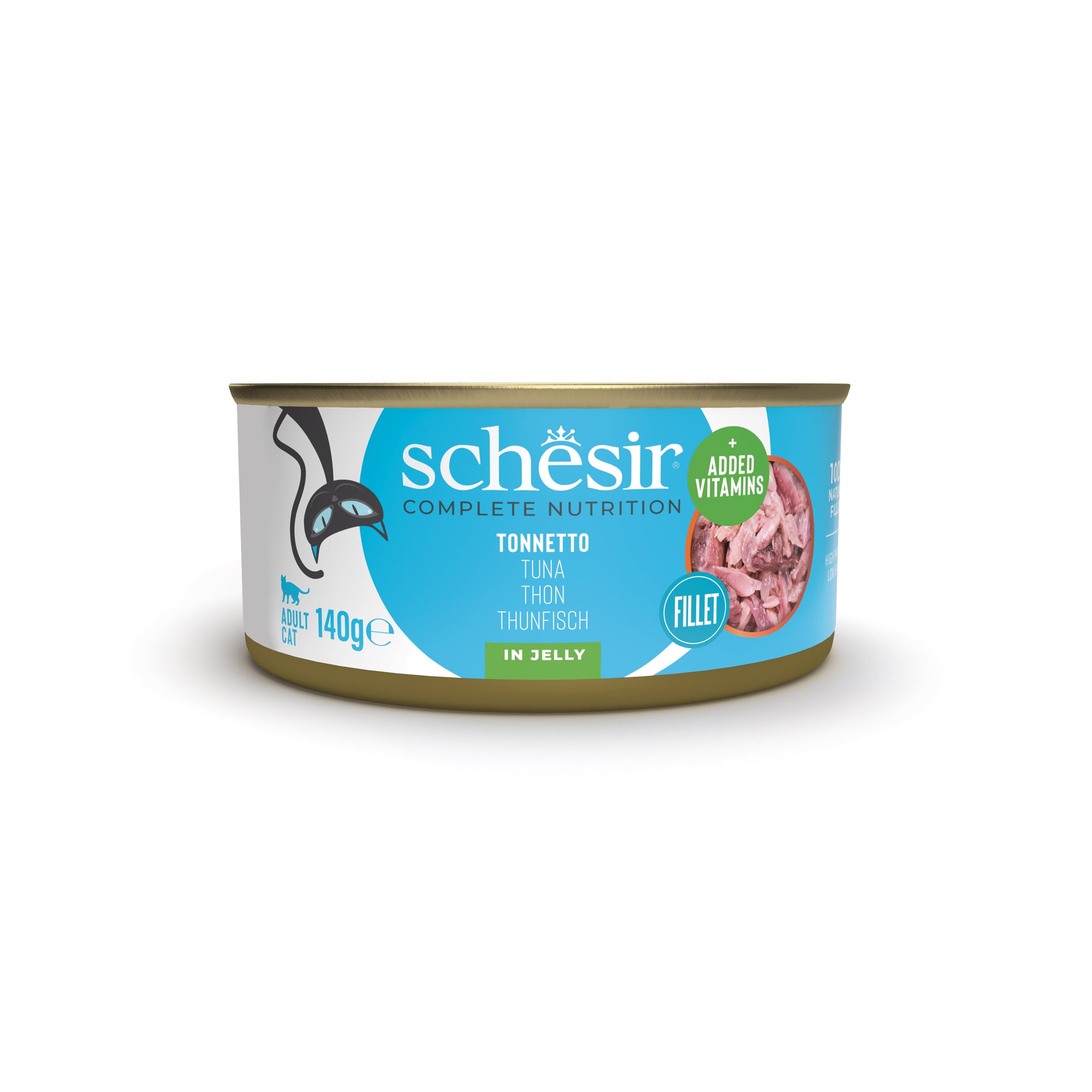 SCHESIR Nahrungsergänzungsmittel für Katzen mit Thunfisch 140g
