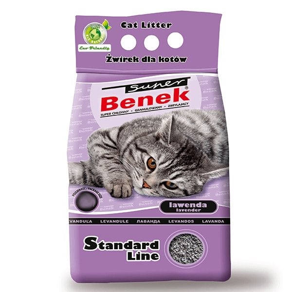 BENEK Super Katzenstreu Compact Line Lavendel 5 L