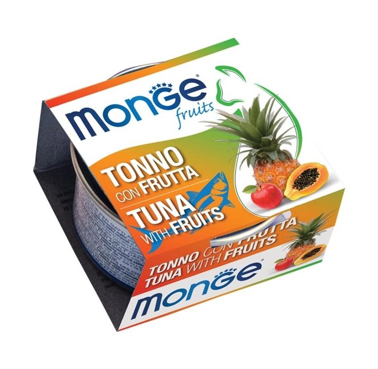 MONGE Fruit Katzenfutter Thunfisch mit Obst 80 g