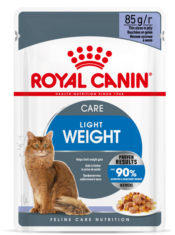 ROYAL CANIN ULTRA LIGHT in Gelee Nassfutter für zu Übergewicht neigenden Katzen 12 x 85g