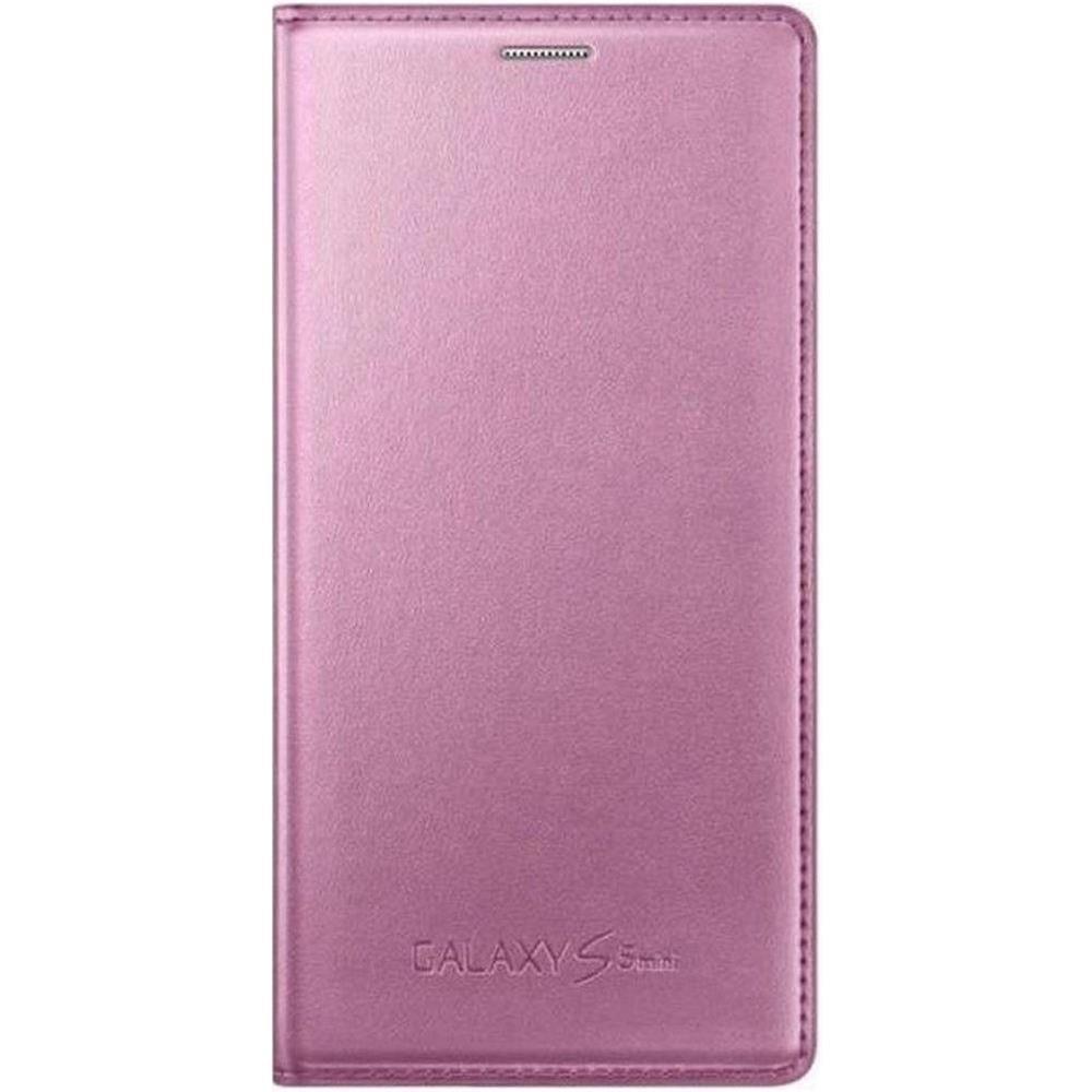 Samsung Flip Hülle für Galaxy S5 Mini metallic-pink