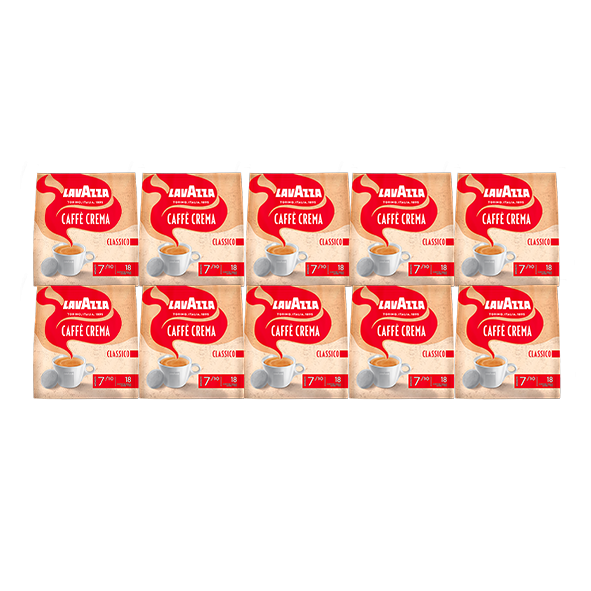 Lavazza Caffè Crema Classico Pads Vorteilspack, 10 x 18 Pads