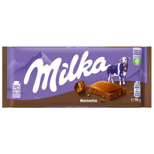Milka Tafelschokolade Noisette, 90g