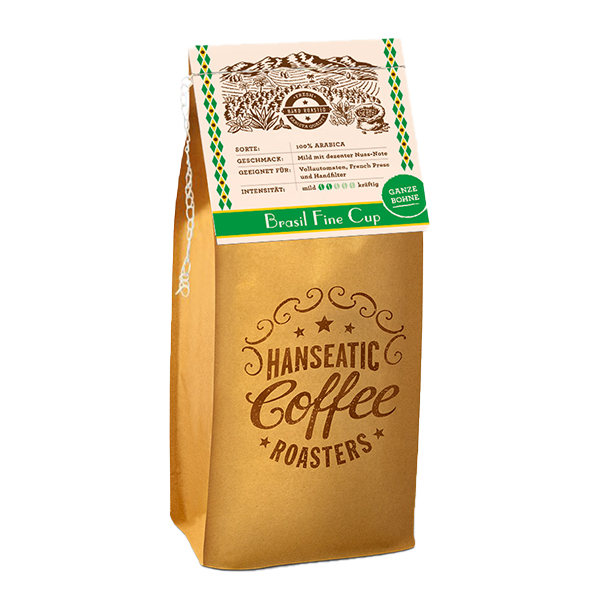 Hanseatic Coffee Company Brasil Fine Cup, 1000g ganze Bohne