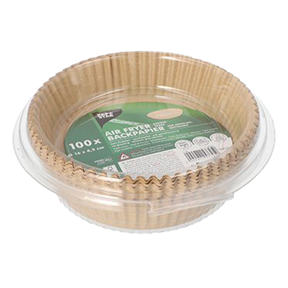 PAPSTAR Air Fryer Backpapier für Heißluftfriteusen, 100 Stück