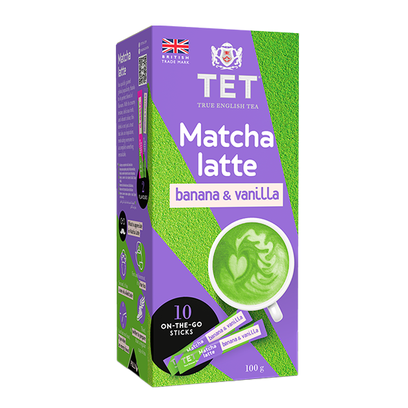 TET Matcha Latte banana & vanilla, 10 Portionssticks