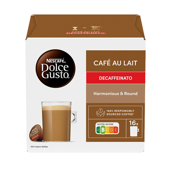 Nescafé Dolce Gusto Café au Lait Decaffeinato 16 Kapseln