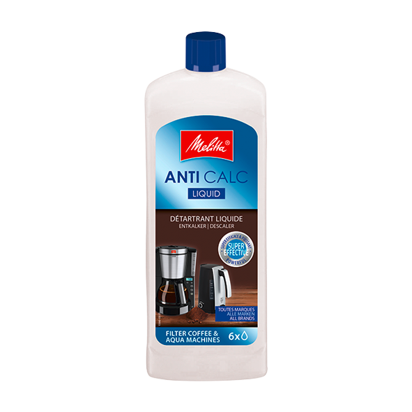 Melitta ANTI CALC Flüssigentkalker für Filterkaffeemaschinen und Wasserkocher, 250ml