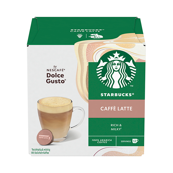 Starbucks® Caffè Latte für Dolce Gusto®, 12 Kapseln