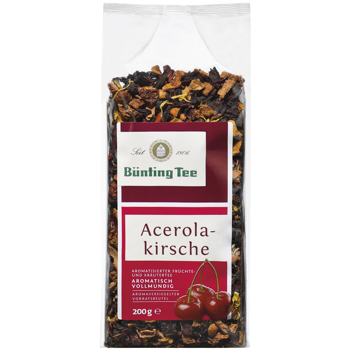 Bünting Tee Acerolakirsche, 200g loser Tee