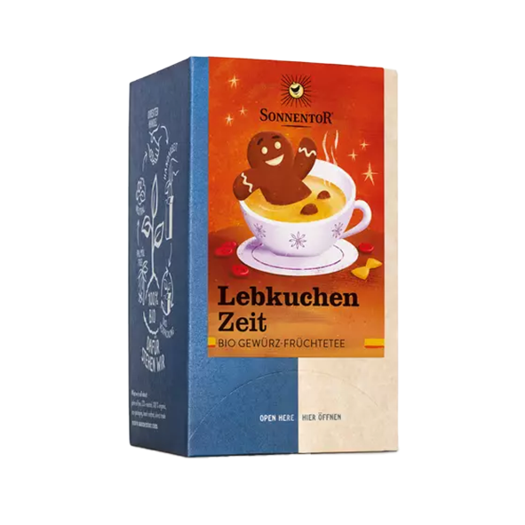 Sonnentor Lebkuchen Zeit Bio-Gewürz-Früchtetee, 18 Teebeutel
