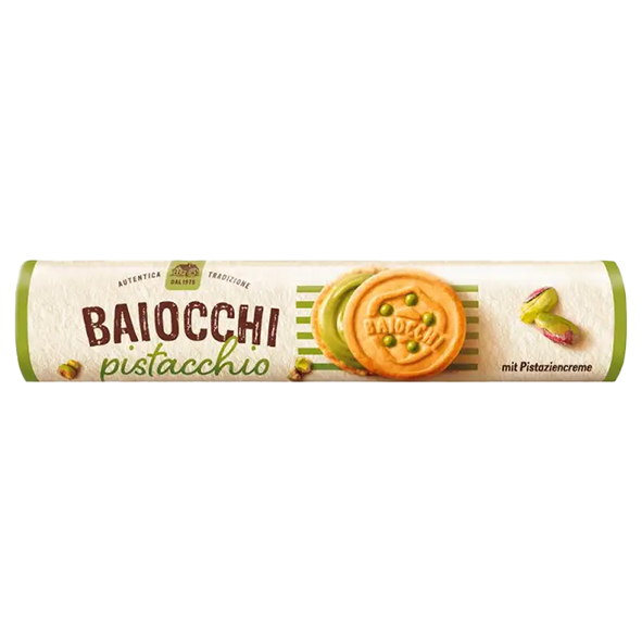 Baiocchi Pistacchio Kekse mit Pistaziencreme, 168g