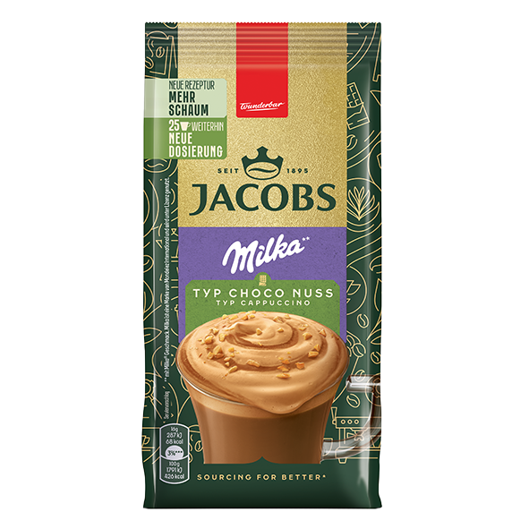 Jacobs Typ Choco Cappuccino Nuss mit Milka, 400g