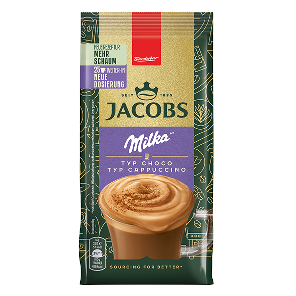 Jacobs Typ Cappuccino Choco mit Milka Geschmack, 400g