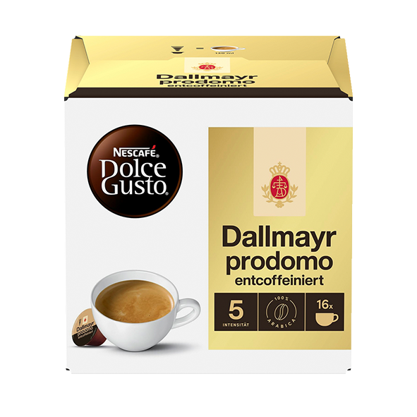 Nescafé Dolce Gusto Dallmayr Prodomo entkoffeiniert 16 Kapseln