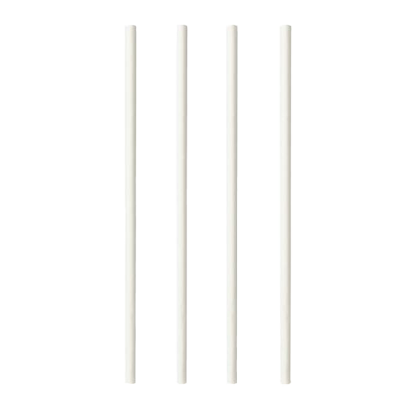 PAPSTAR Pure Shake-Halme aus Papier 'pure' Ø 8 mm · 25 cm weiss