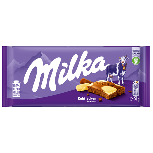 Milka Tafelschokolade Kuhflecken, 90g