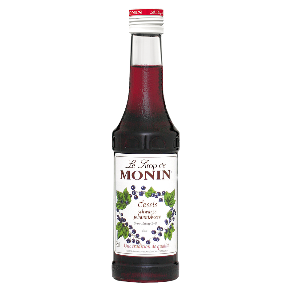 Monin Sirup Schwarze Johannisbeere (Cassis), 0,25L