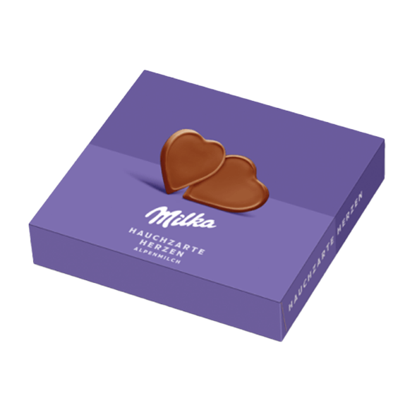 Milka Hauchzarte Herzen Alpenmilch, 130g