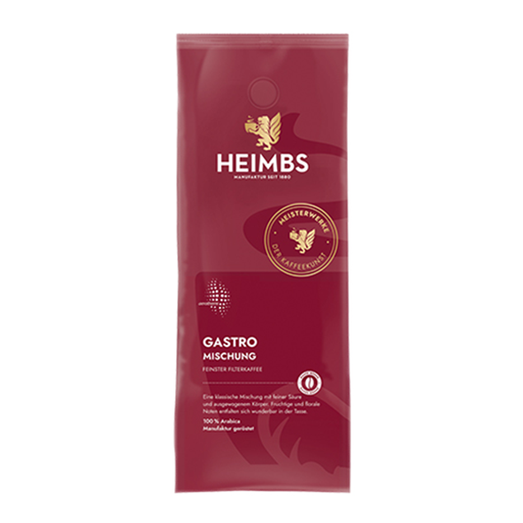 HEIMBS Gastronomie Mischung Feinster Röstkaffee, 500g gemahlen