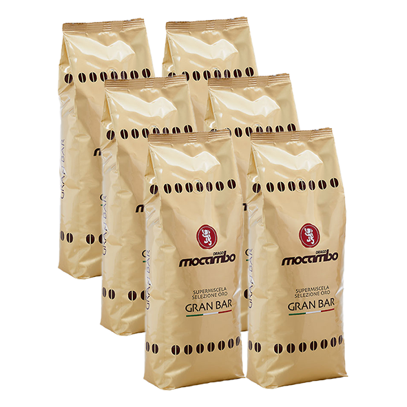Mocambo Gran Bar Selezione Oro Vorteilspack, 6kg ganze Bohne