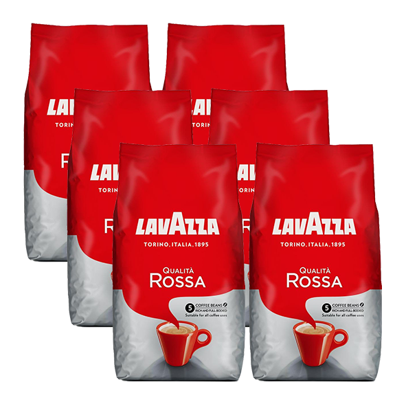 Lavazza Qualita Rossa Espresso im Vorteilspack, 6kg ganze Bohne