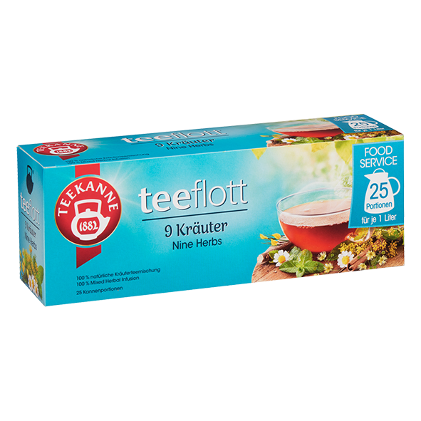 Teekanne teeflott 1 Liter Beutel '9 Kräuter'