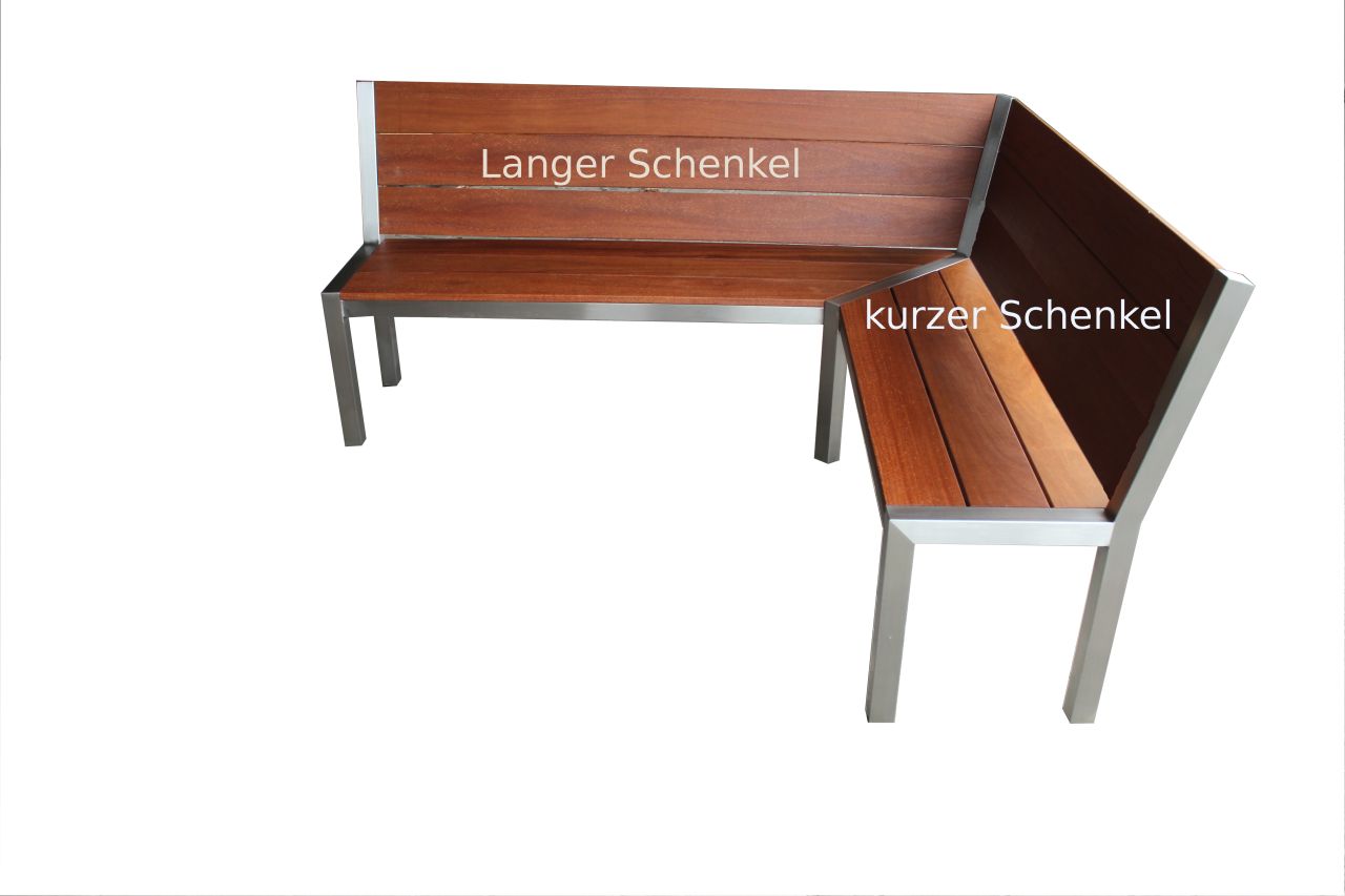 Edelstahl Eckbank #2