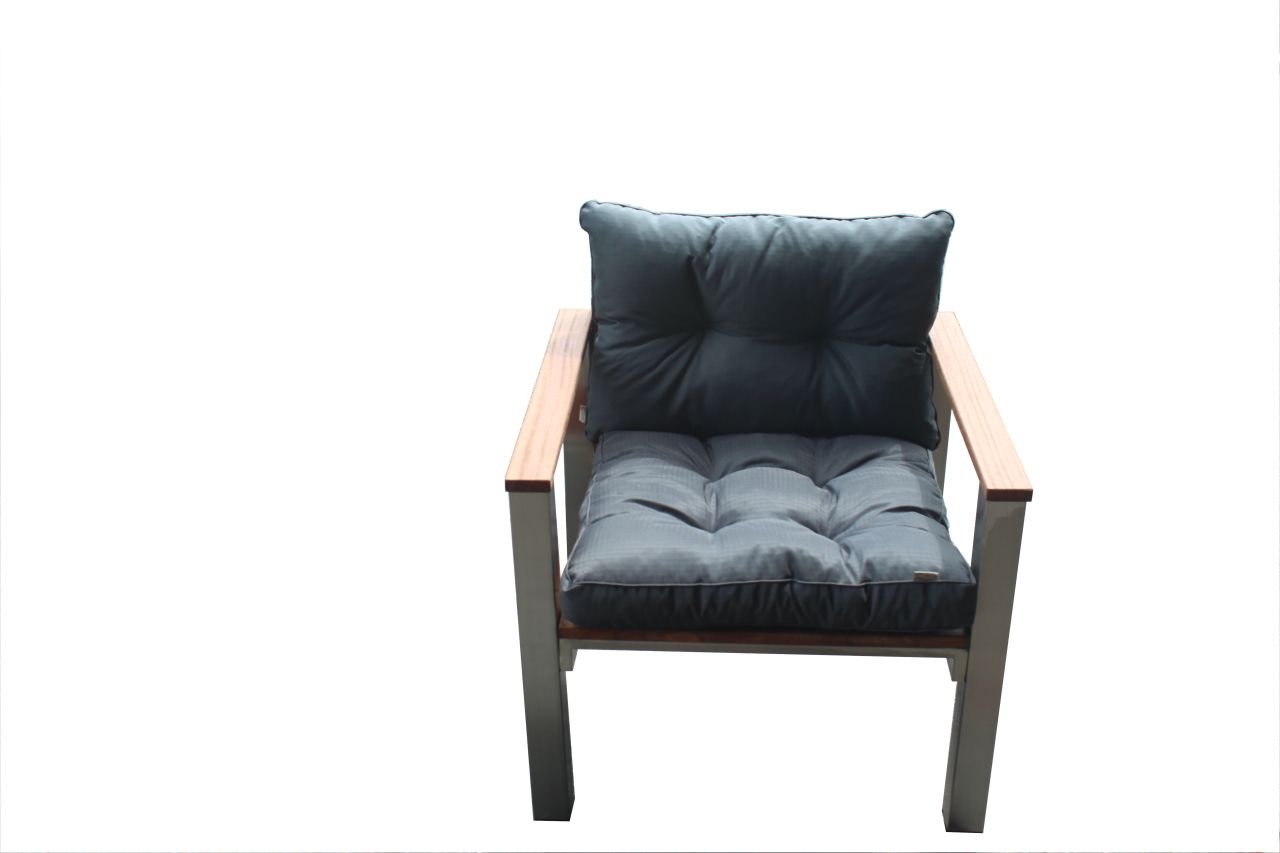 Edelstahl Lounge Sessel