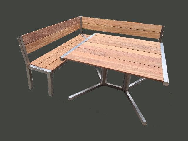 Edelstahl Eckbank Set #2