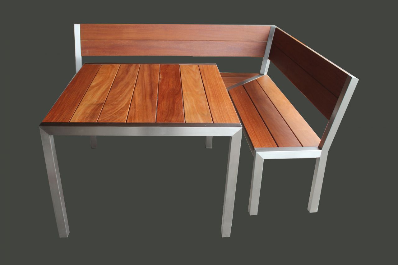 Edelstahl Eckbank Set #3
