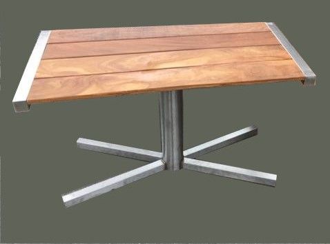 Edelstahl Gartentisch Bistrotisch klein