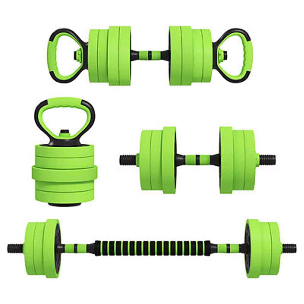 SPORTNOW Hanteln Set grün Kunststoff B/H/L: ca. 20x20x95 cm